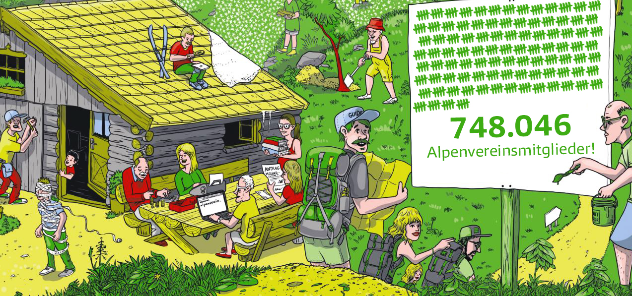 Alpenverein - členovia - štatistika
